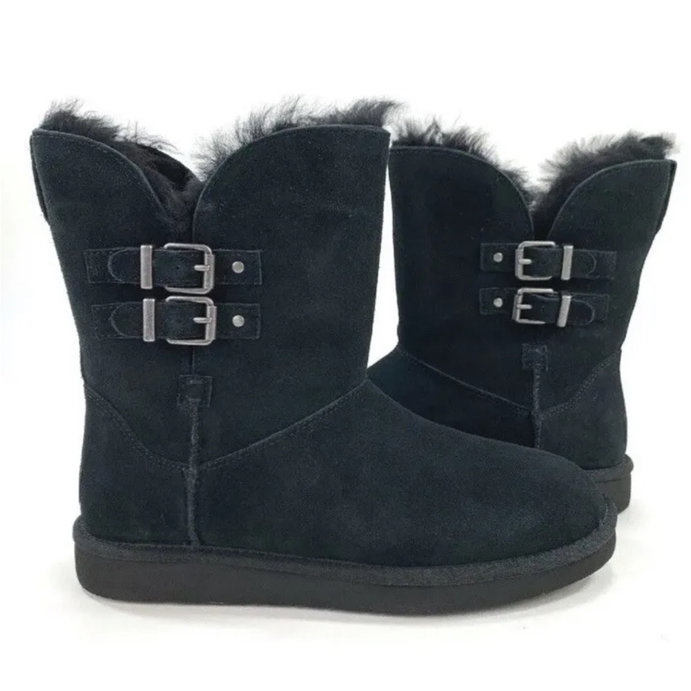 UGG Renley Balck leather suede Size 6US